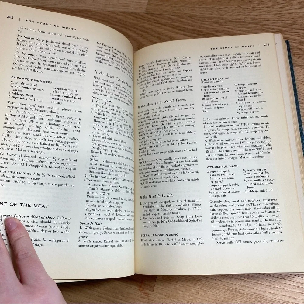 Vintage Good Housekeeping Cookbook Blue Hardcover